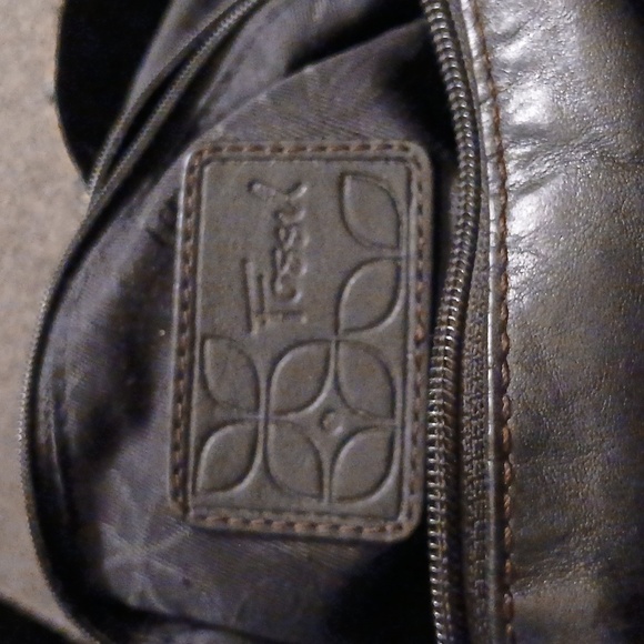 Fossil Black Leather Large Tote Style Bag / Purse - Picture 6 of 6